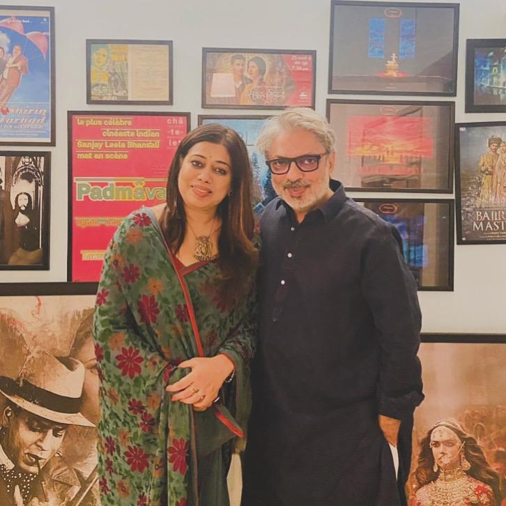 Barnali Chattopadhyay photographed at a gathering connected with her screen work